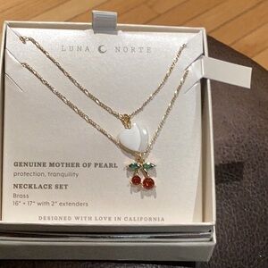 Gold and Red Necklace Set